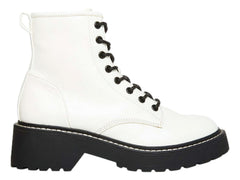 Botines Combat Madden Girl Blancos para Mujer