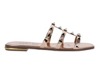Sandalias Rosalin Araguz Metalico Dama 407 Para Mujer
