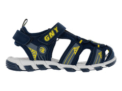 Sandalias Guany Azul Marino Amarillo Blanco para Niño