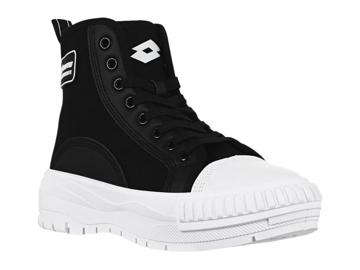 Tenis Lotto Ruvin Negro y Blanco para Mujer