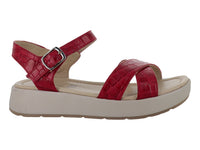 Sandalias Suave Caminar Rojas para Mujer