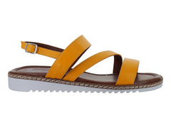 Sandalias Suave Caminar Mostaza para Mujer
