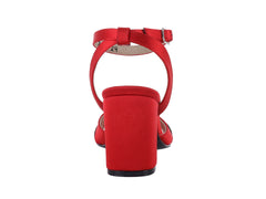 Sandalias Luna Rosa Rojo para Mujer