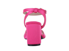 Sandalias de Tacón Luna Rosa Color Pitaya para Mujer