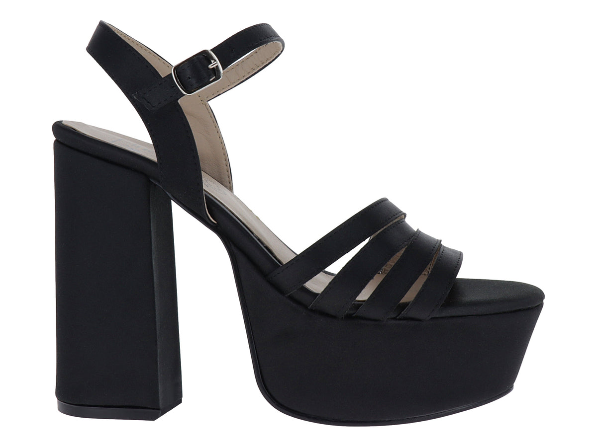 Sandalias de Plataforma Luna Rosa Negro para Mujer