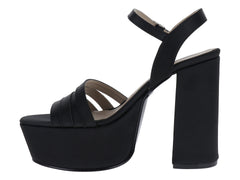 Sandalias de Plataforma Luna Rosa Negro para Mujer