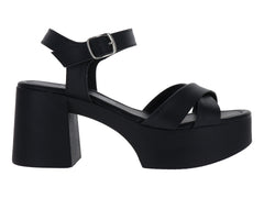 Zapatillas Luna Rosa Negro para Mujer