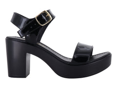 Zapatillas Luna Rosa Negro Charol para Mujer