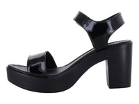 Zapatillas Luna Rosa Negro Charol para Mujer