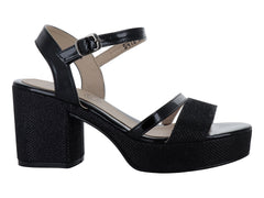 Zapatillas de Fiesta Luna Rosa Negro para Mujer
