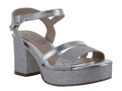 Zapatillas Luna Rosa Color Plata para Mujer