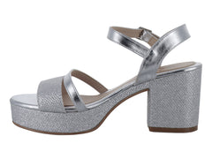 Zapatillas Luna Rosa Color Plata para Mujer