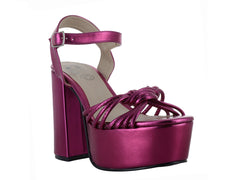 Sandalias Luna Rosa Color Bugambilia para Mujer