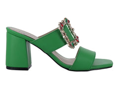 Sandalias Luna Rosa Verde para Mujer