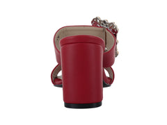 Sandalias Luna Rosa Rojo para Mujer