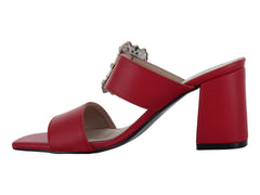 Sandalias Luna Rosa Rojo para Mujer