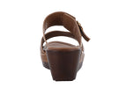 Sandalias Luna Rosa Plataforma Cafe Dama 3214 Para Mujer