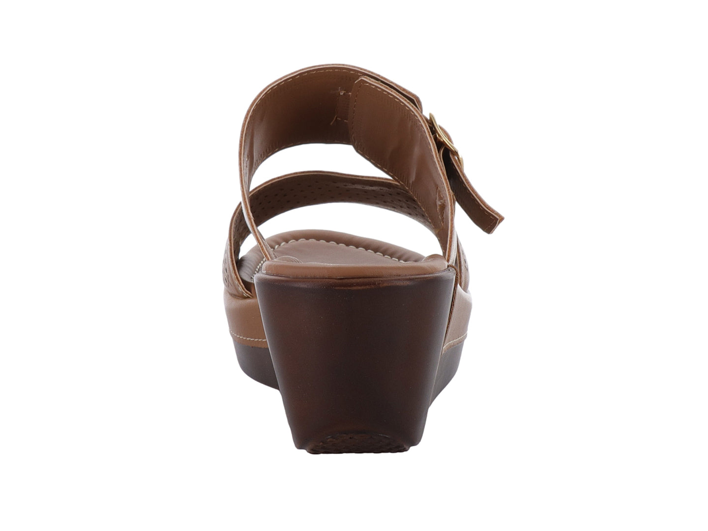 Sandalias Luna Rosa Plataforma Cafe Dama 3214 Para Mujer