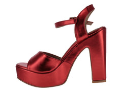 Zapatillas OYYI Escarlata Metálico para Mujer