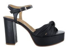 Zapatilla Casual de Tacón Alto Klein Negro para Mujer