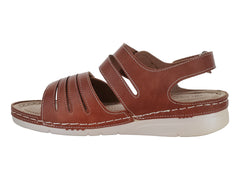 Sandalias Comfort Fit Camel para Mujer