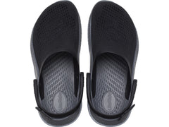 Zuecos Crocs LiteRide 360 Clog Negro y Gris para Niño