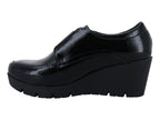 Zapatos Confort Manet Piel Negro para Mujer