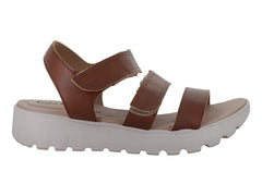 Sandalias Nomadas Napa Italiana Color Tan para Mujer
