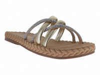 Sandalias Nomadas Sandalia Oro Dama 36815 Para Mujer