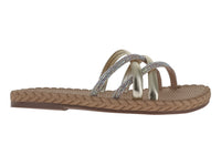 Sandalias Nomadas Sandalia Oro Dama 36815 Para Mujer