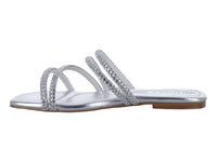 Sandalias ROZE Plata con Brillos para Mujer