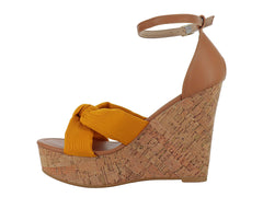 Sandalias Plataforma ROZE Mostaza para Mujer