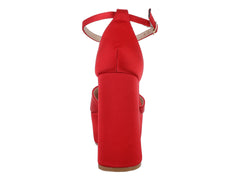 Zapatillas ROZE Nicole Rojo Shantung