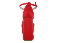 Zapatillas ROZE Nicole Rojo Shantung