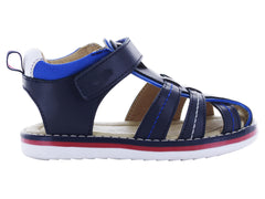 Sandalias Miniburbujas Azul Marino para Niño