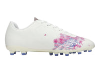 Tenis de Fútbol Charly Blanco con Rosa para Hombre