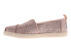 Alpargatas TOMS Glitter Rosa Oro para Niña