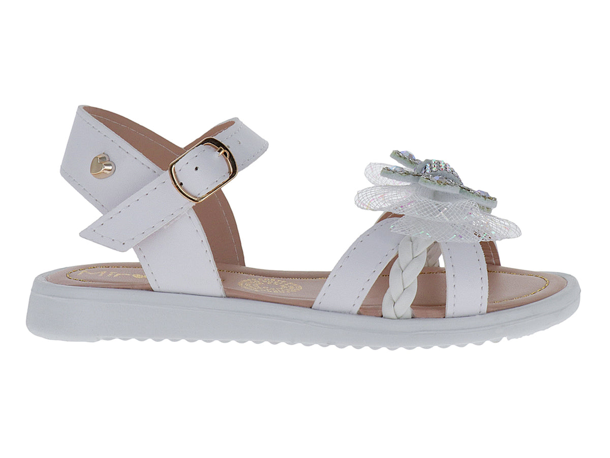 Sandalias Miroslava Blancas para Niña