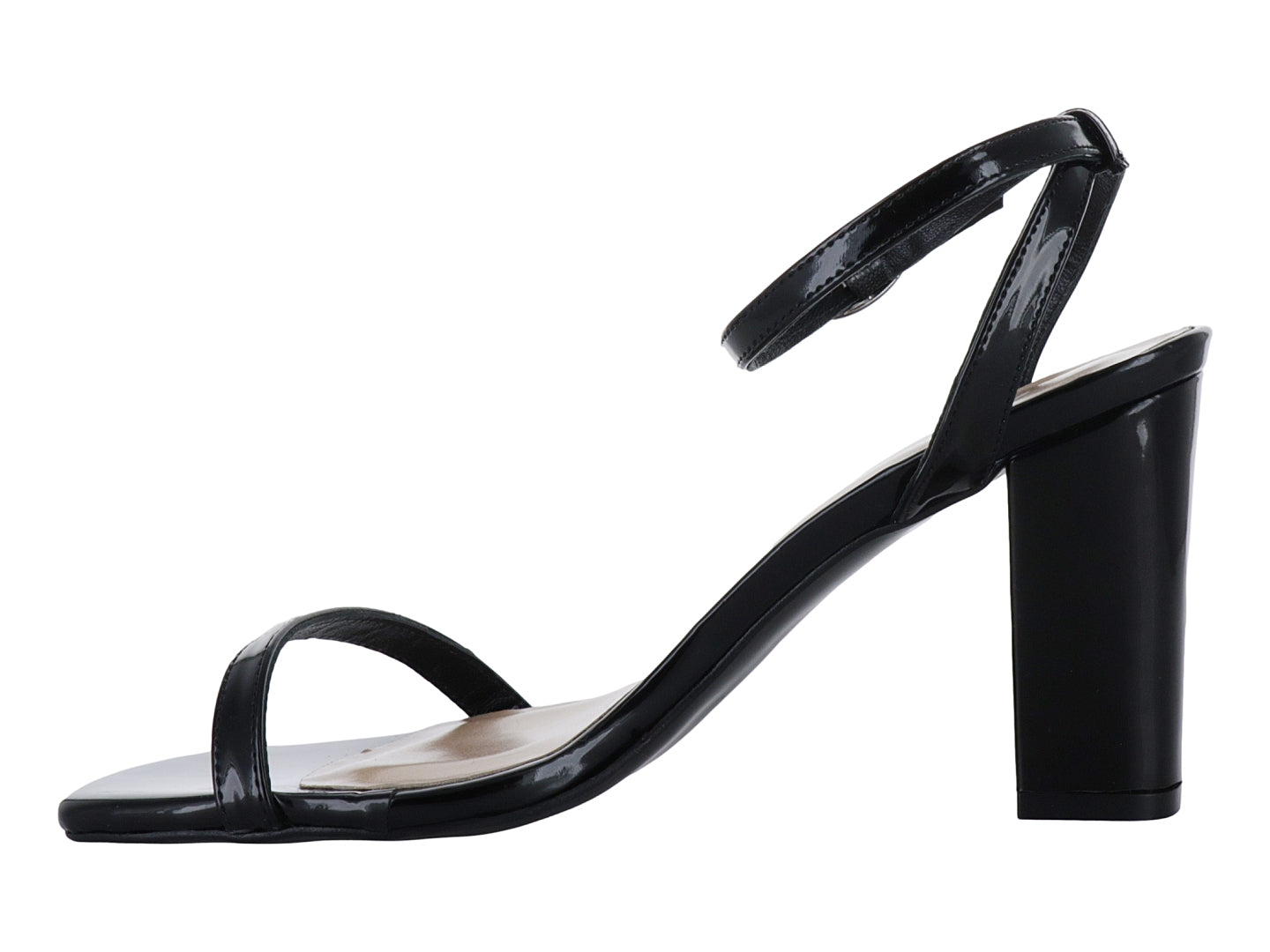 Sandalias de Tacón Charol Negro Antonie para Mujer