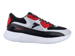 Tenis de Baloncesto Sport Time Negro Gris Rojo para Niño