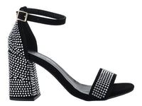 Sandalias Luna Rosa Negro para Mujer