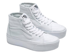 Tenis Vans Sk8 Hi Tapered Stackform Blancos para Mujer