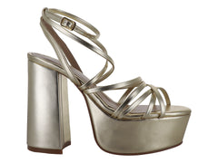 Sandalias Luna Rosa Oro Inglés para Mujer