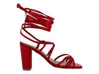 Sandalias Luna Rosa Rojo para Mujer