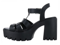 Sandalias Luna Rosa Negro para Mujer