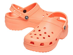 Sandalias Crocs Classic Platform Color Papaya para Mujer