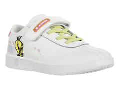 Tenis K-Swiss Tweeties Blanco y Rosa para Niña