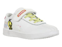 Tenis K-Swiss Tweeties Blanco y Rosa para Niña