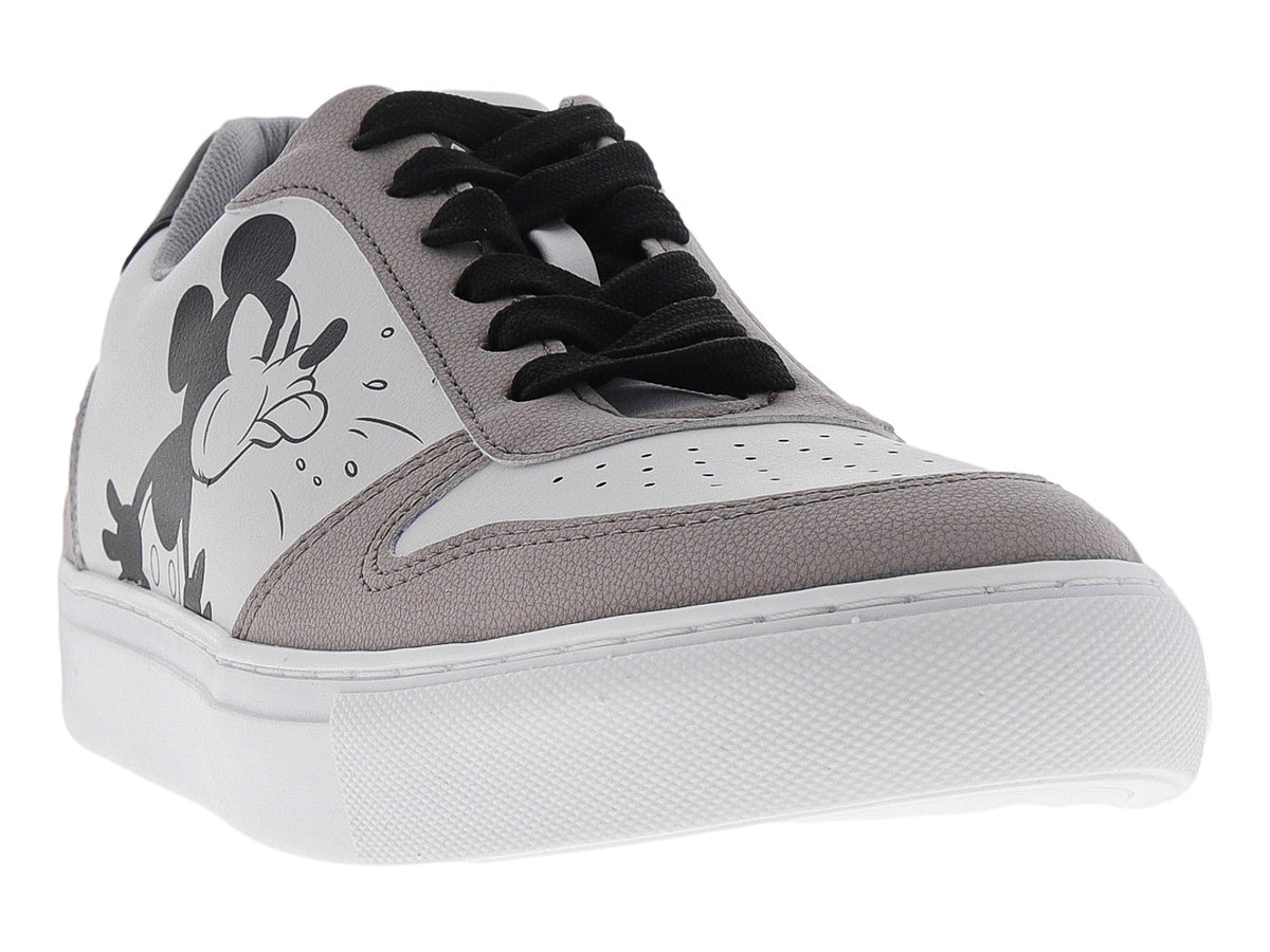 Tenis W Capsule Mickey Mouse Blanco y Gris para Hombre