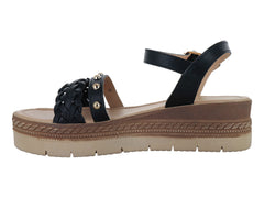 Sandalias Luna Rosa Negro para Mujer